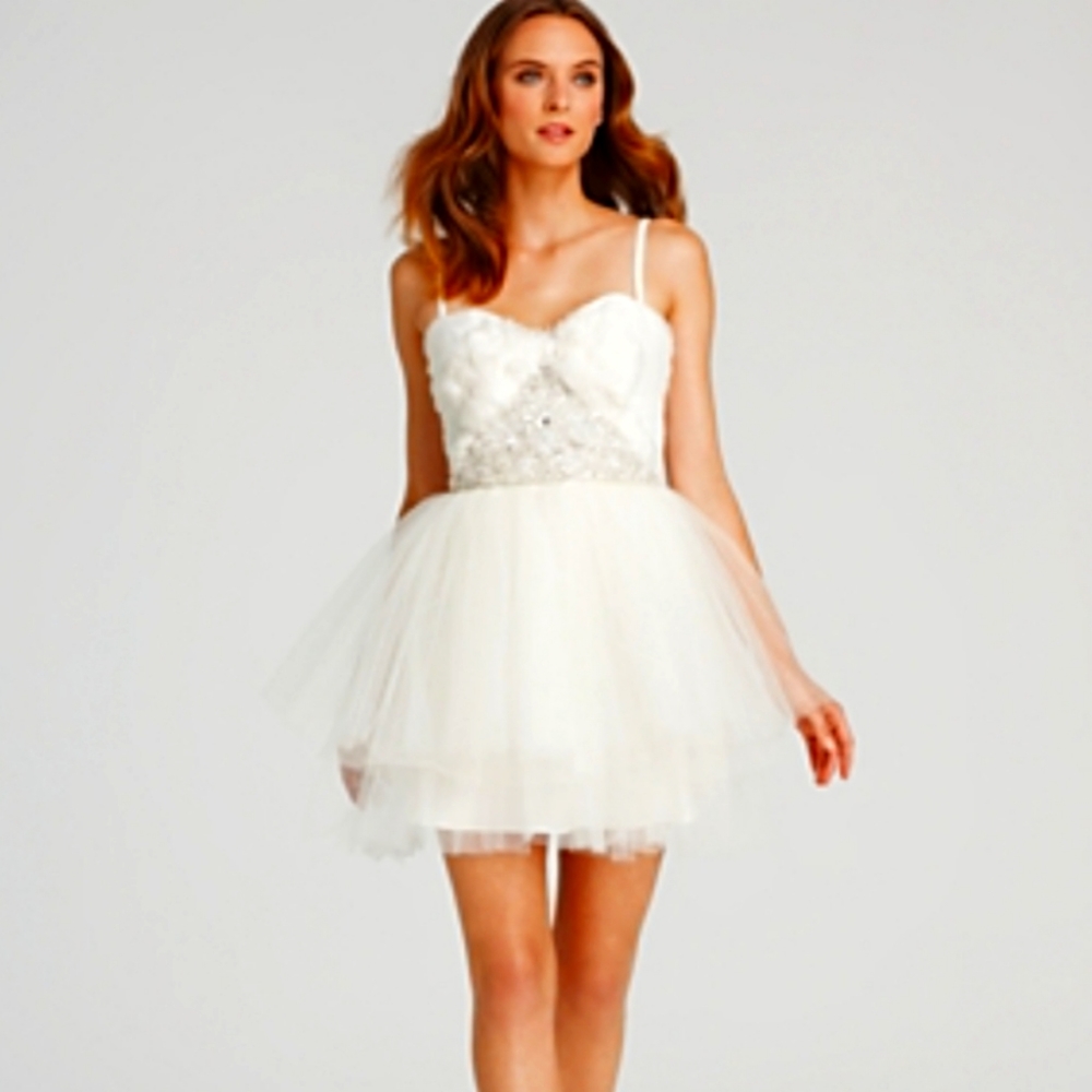 ABS by Allen Schwartz Feather Dress